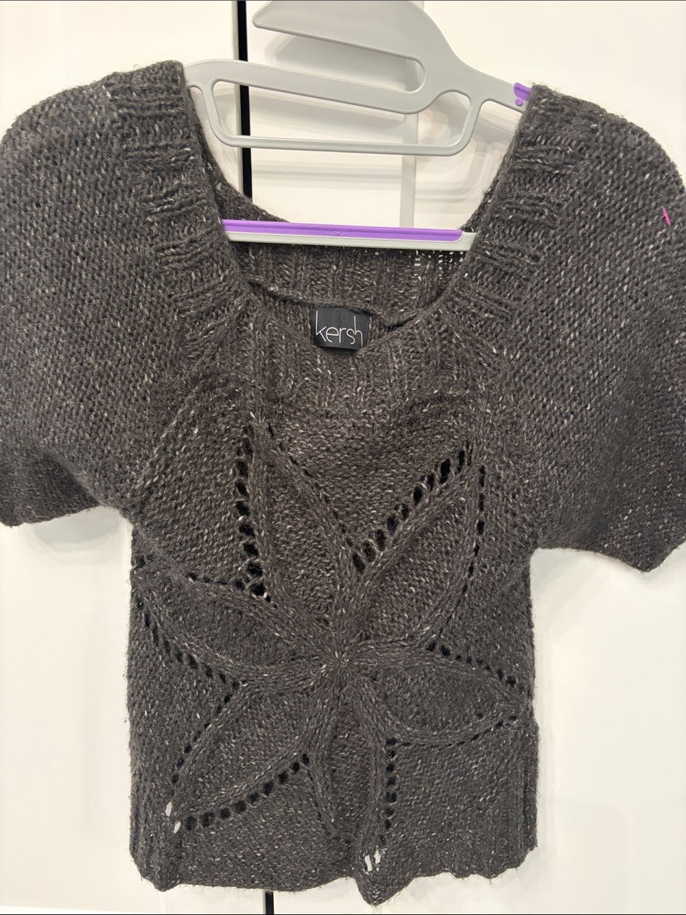 Kersh Short-Sleeve Knit Sweater